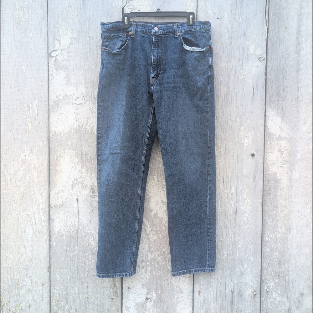 Levi's 505 Relaxed Straight Leg Jeans Med Wash Men's 38x32 (38x31)